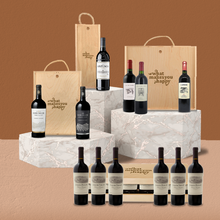 Load image into Gallery viewer, 6 Bottle Wooden Wine Box