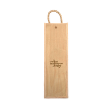 Load image into Gallery viewer, Single Bottle Wooden Wine Box
